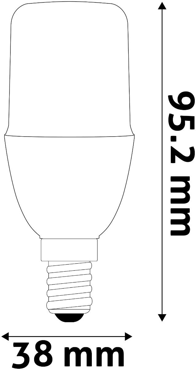 Avide LED Bright Stick Bulb T37 7W E14 Θερμό 3000K