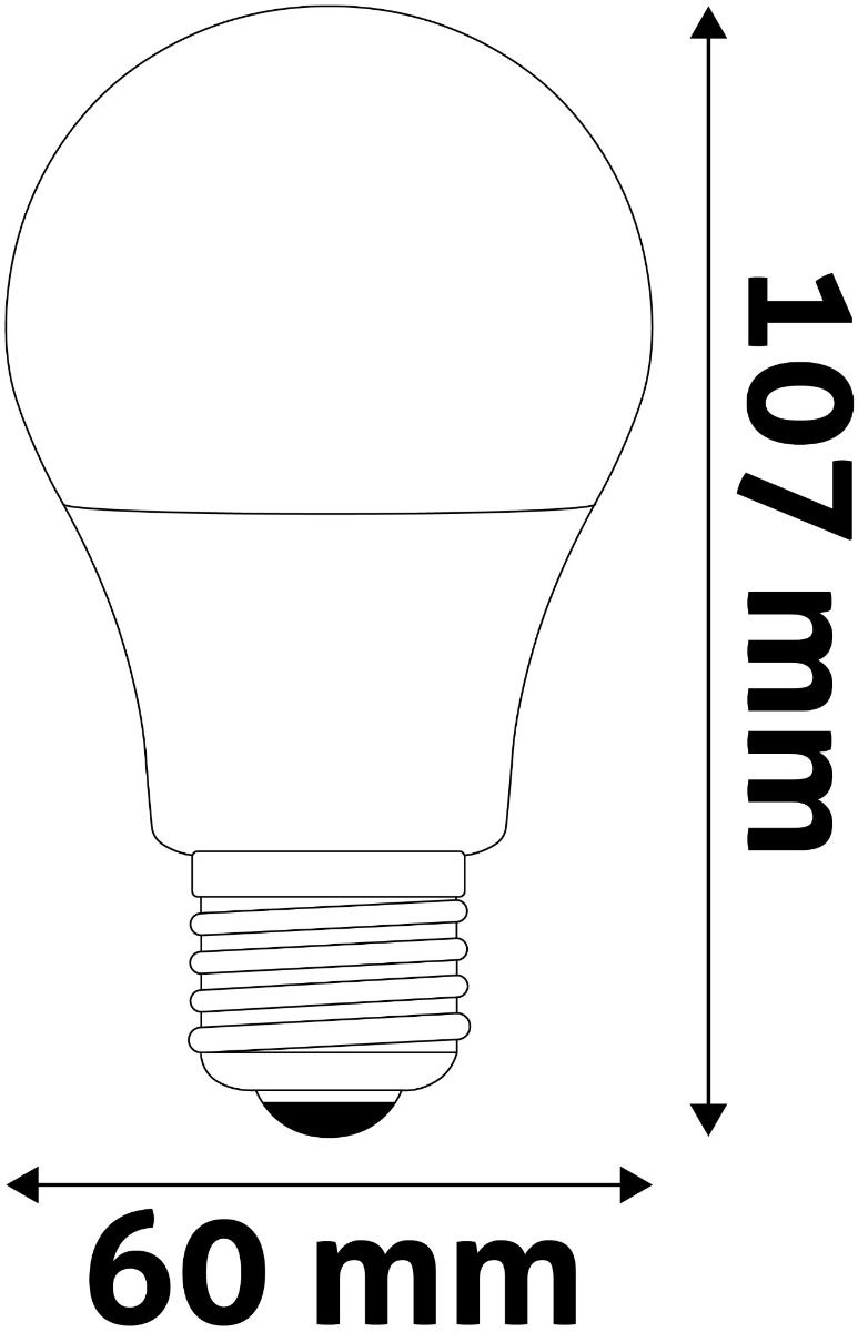 Avide LED Globe A60 8W E27 CW 6400K