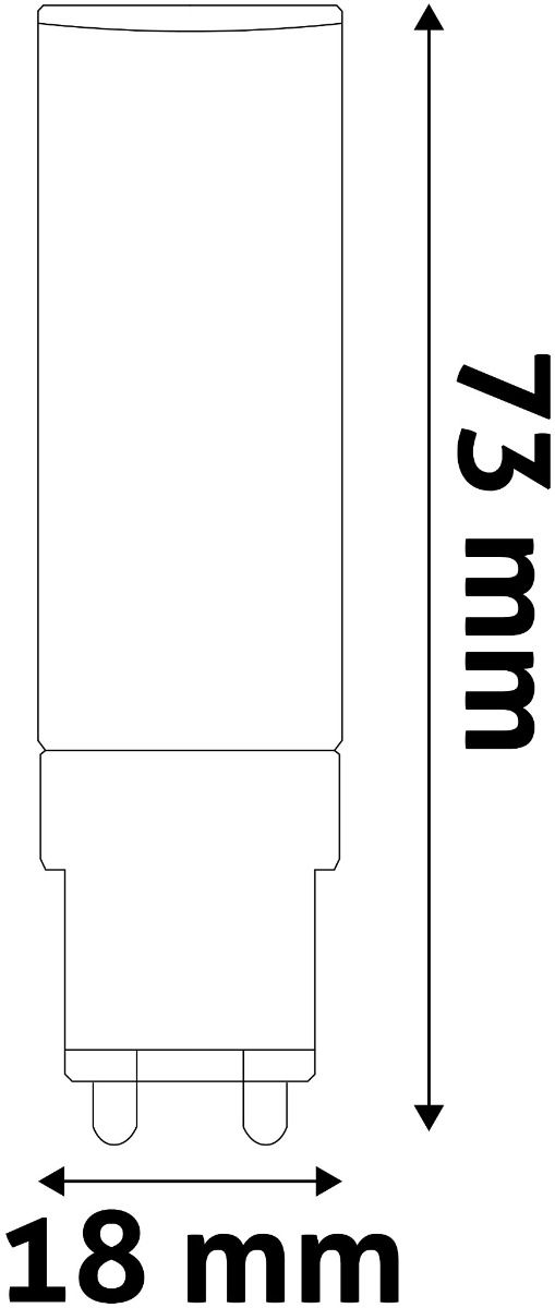 Avide LED 7W G9 220° Θερμό 3000K flat
