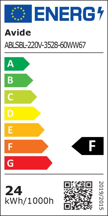 Avide LED Ταινία Blister 220V 4.8W SMD3528 60LED 2700K IP67 5.0μ