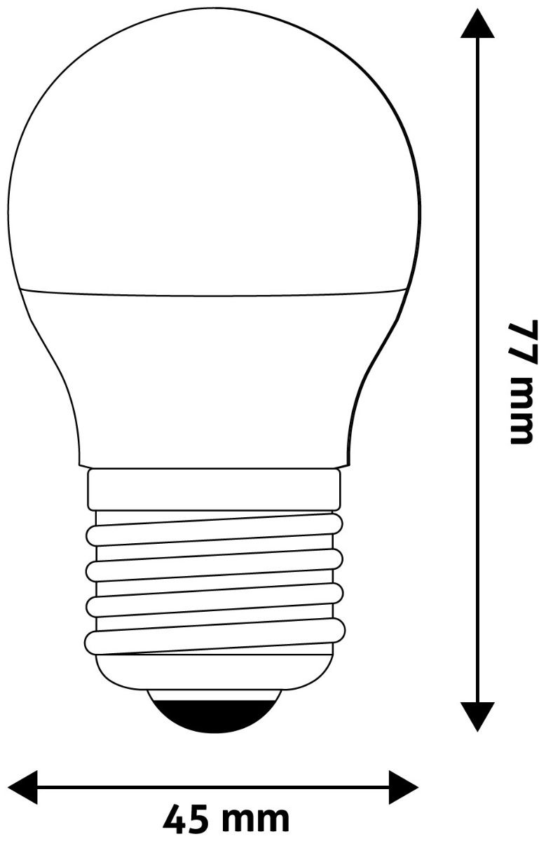 Avide LED Σφαιρική G45 6.5W E27 Λευκό 4000K Υψηλής Φωτεινότητας