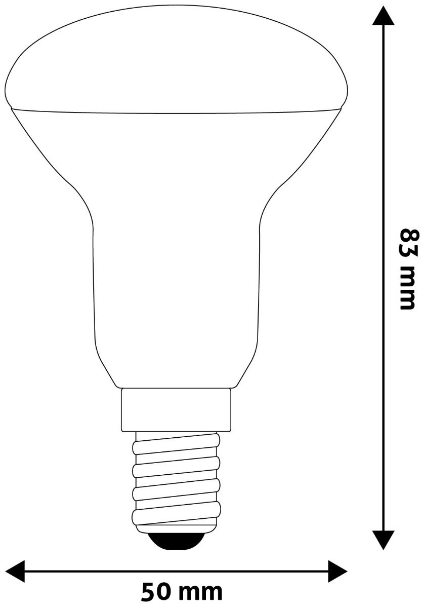 Avide LED R50 4.9W E14 Θερμό 3000K