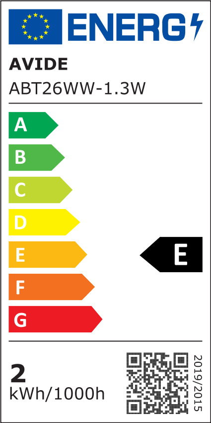 Avide LED 1.3W T26 Θερμό 3000K