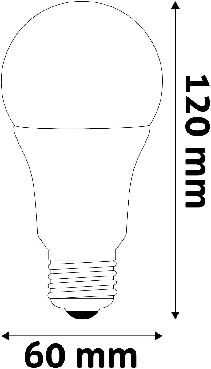 Avide LED Smart Κοινή A60 9.4W RGB+W WIFI + BLE APP Control