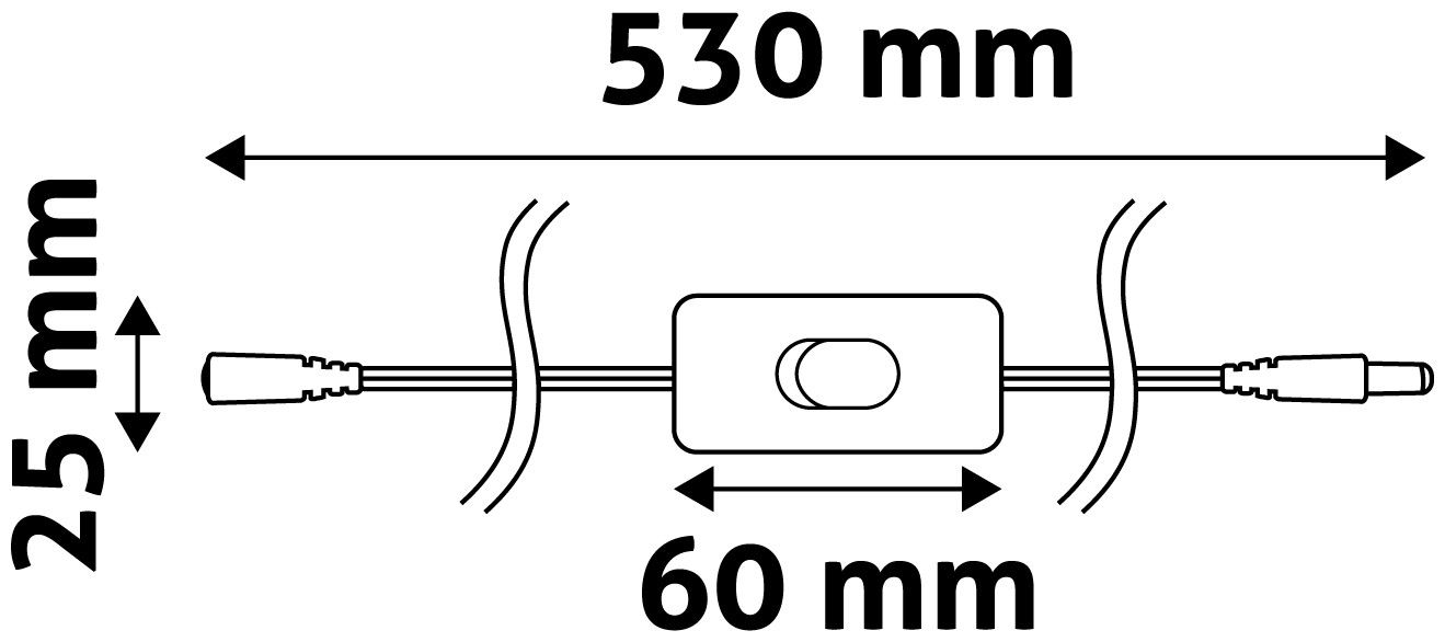 Avide Φίς 12V + Διακόπτης LED