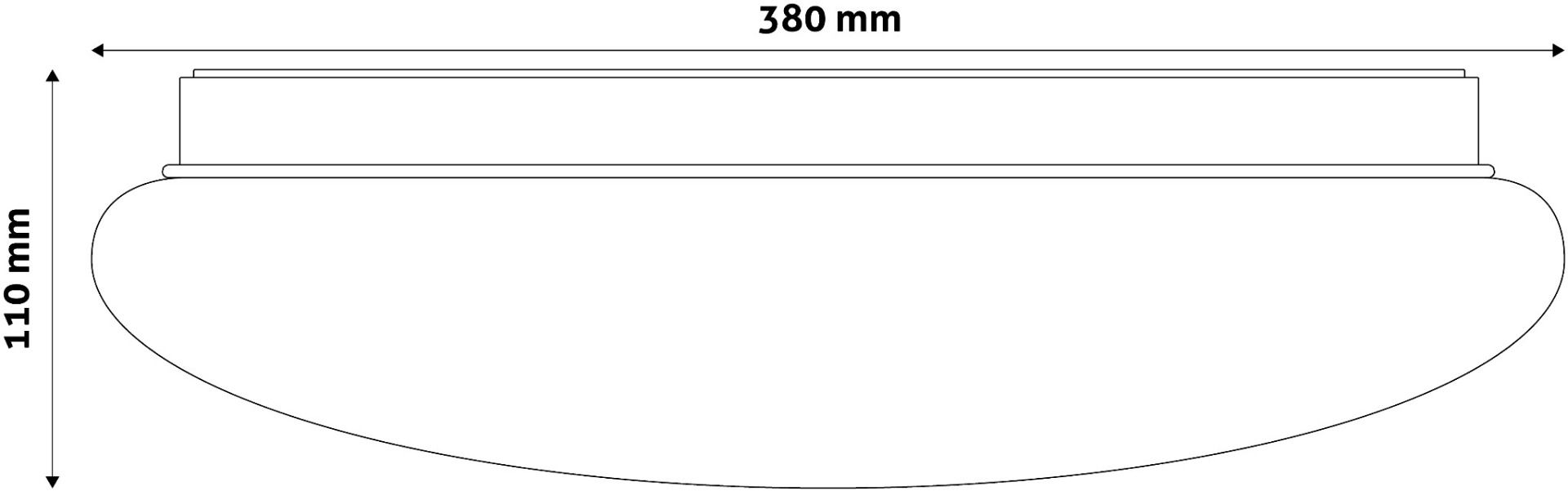 Avide LED Μοντέρνα Πλαφονιέρα Οροφής Stella (Starry) 24W 380*110.0μm Λευκό 4000K