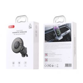 XO CX025 Magsafe Μαγνητικός Ασύρματος Φορτιστής Αυτοκινήτου 15W