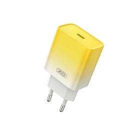 XO CE18 USB-C Φορτιστής Γρήγορης Φόρτισης EU 30W (Κίτρινο)
