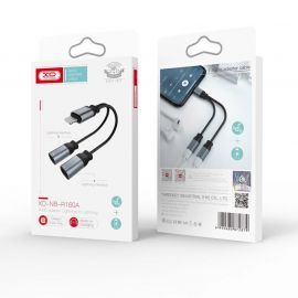 XO NBR160A Μετατροπέας Lightning σε Ligthning + Mic
