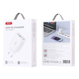 XO L120 (EU) multi port fast charging charger (USB-C 20W/USB-A 18W)