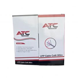 ATC-635 UTP CAT6 Στροφείο Εσωτερικού Χώρου Χάλκινο Γκρι PVC 305m