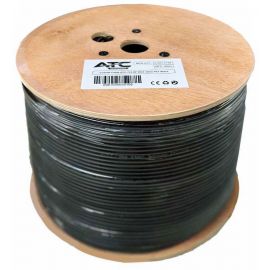 ATC Στροφείο RF ATC-723 RG6 300μ PET Μαύρο