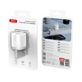 XO L144(UK) PD20W 1USB-A+1USB-C Γρήγορος Φορτιστής Λευκό