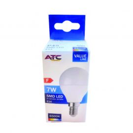 ATC SMD Λαμπτήρας LED Globe P45 230V 7W/600LM E14 6500K
