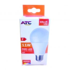 ATC SMD LED Λαμπτήρας A60 230V 11W/1055LM E27 4000K