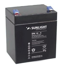 Sunlight Μολύβδου 12V 5A Τετράγωνη (6.3 FASTON)