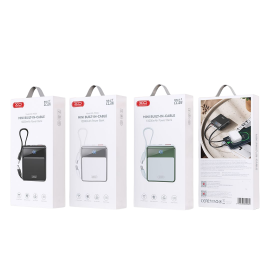 XO PR224 mini digital display fast charging power bank 10000mAh (Black)