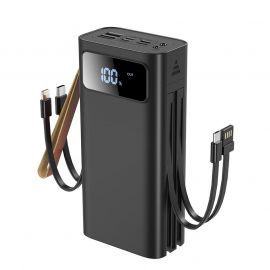 XO PR142 Powerbank με Καλώδιο  30000mAh (4 input 5 output)