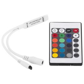 Avide LED Ταινία 12V 72W RGB 24 Πλήκτρα IR Τηλεχειριστήριο και Ελεγκτής