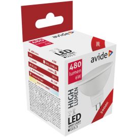 Avide LED Σπότ Αλουμίνιο + Πλαστικό 6W GU5.3 12V 120° Θερμό 3000K