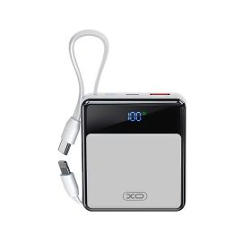 XO PR224 mini digital display fast charging power bank 10000mAh (White)