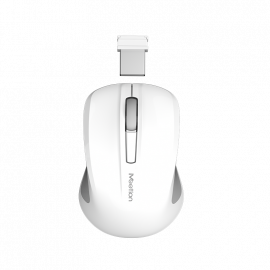 Meetion MT-MINIGO Silent Mini 2.4G Optical Ασύρματο Ποντίκι Άσπρο
