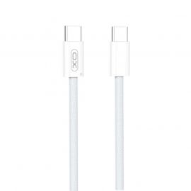 XO NB-Q260B Καλώδιο Φόρτισης με Πλεξούδα Type-C σε Type-C 27W μήκους 1,5m