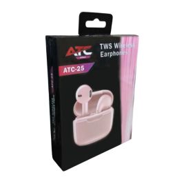 ATC-25 TWS Ασύρματα Ακουστικά Bluetooth Ροζ