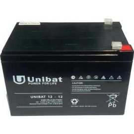 UNIBAT GEN. USE AGM 12V 12Ah F1