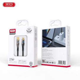 XO NB-Q223A Καλώδιο Φόρτισης + Data Type-C σε Lightning 27W 1m Μαύρο