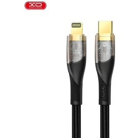XO NB-Q223A Καλώδιο Φόρτισης + Data Type-C σε Lightning 27W 1m Μαύρο