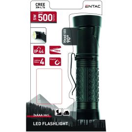 Entac Φακός 90° 5W T6 Αλουμινίου (3xAAA Δεν περιλαμβ.)