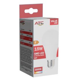 ATC SMD LED Λαμπτήρας A60 230V 15W/1520LM E27 3000K