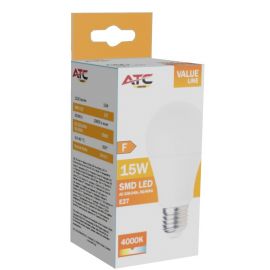 ATC SMD LED Λαμπτήρας A60 230V 15W/1520LM E27 4000K