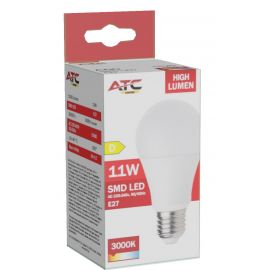 ATC SMD LED High Lumen Λαμπτήρας A60 230V 11W/1520LM E27 3000K