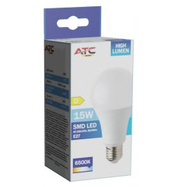 ATC SMD LED High Lumen Λαμπτήρας A60 230V 15W/2100LM E27 6500K