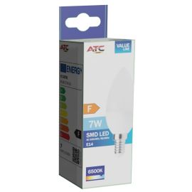 ATC SMD Λαμπτήρας LED Κερί C37 230V 7W/600LM E14 6500K