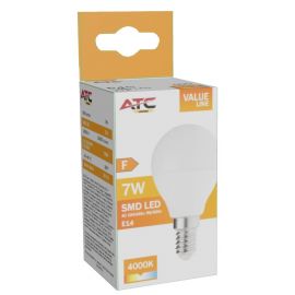 ATC SMD Λαμπτήρας LED Globe P45 230V 7W/600LM E14 4000K