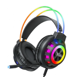 XO GE10 Gaming Ακουστικά RGB με Μικρόφωνο Μαύρα