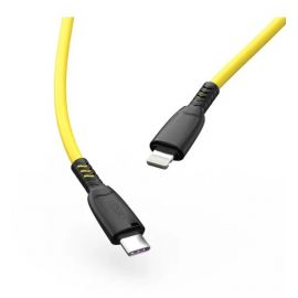 XO NB-Q246A PD Type-c σε Lightning 27W Καλώδιο Δεδομένων 1M Κίτρινο