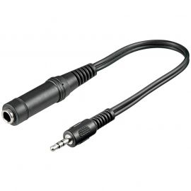 ΚΑΛΩΔΙΟ ΚΑΡΦΙ 3.5mm ΣΕ ΚΑΡΦΙ 6.35 ΘΗΛ. 0.2m