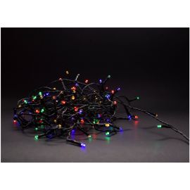 Entac Χριστουγεννιάτικα Λαμπάκια IP44 50 LED Πολύχρωμα 5m με τηλεχειριστήριο (2xAA Δεν περιλαμβ.)