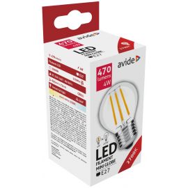 Avide LED Filament Σφαιρική 4W E27 360° Θερμό 2700K