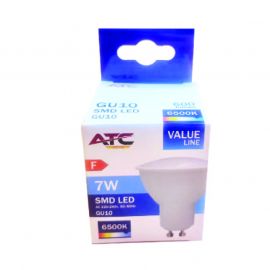 ATC SMD Λαμπτήρας LED Spot GU10 230V 7W/600LM 110° 6500K