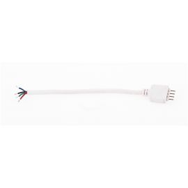 Avide LED Ταινία 12V RGB 4Pin Καλώδιο Σύνδεσης Αρσενικό Άσπρο