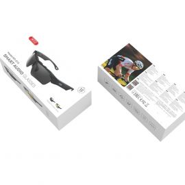 XO E16 Smart Audio Γυαλιά Ποδηλασίας Μαύρα