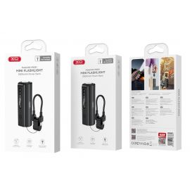XO PR281 Mini Powerbank 5000mAh με Ενσωματωμένο Φακό και Καλώδιο Φόρτισης iP 