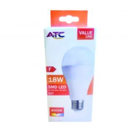 ATC SMD LED Λαμπτήρας A65 230V 18W/1850LM E27 4000K