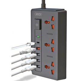 XO WL06 Πολύπριζο EU 30W (Max) 18W PD+QC+3USB2.4A