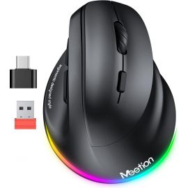 Meetion MT-BTM010R Δεξί Εργονομικό Ασύρματο Ποντίκι Μαύρο